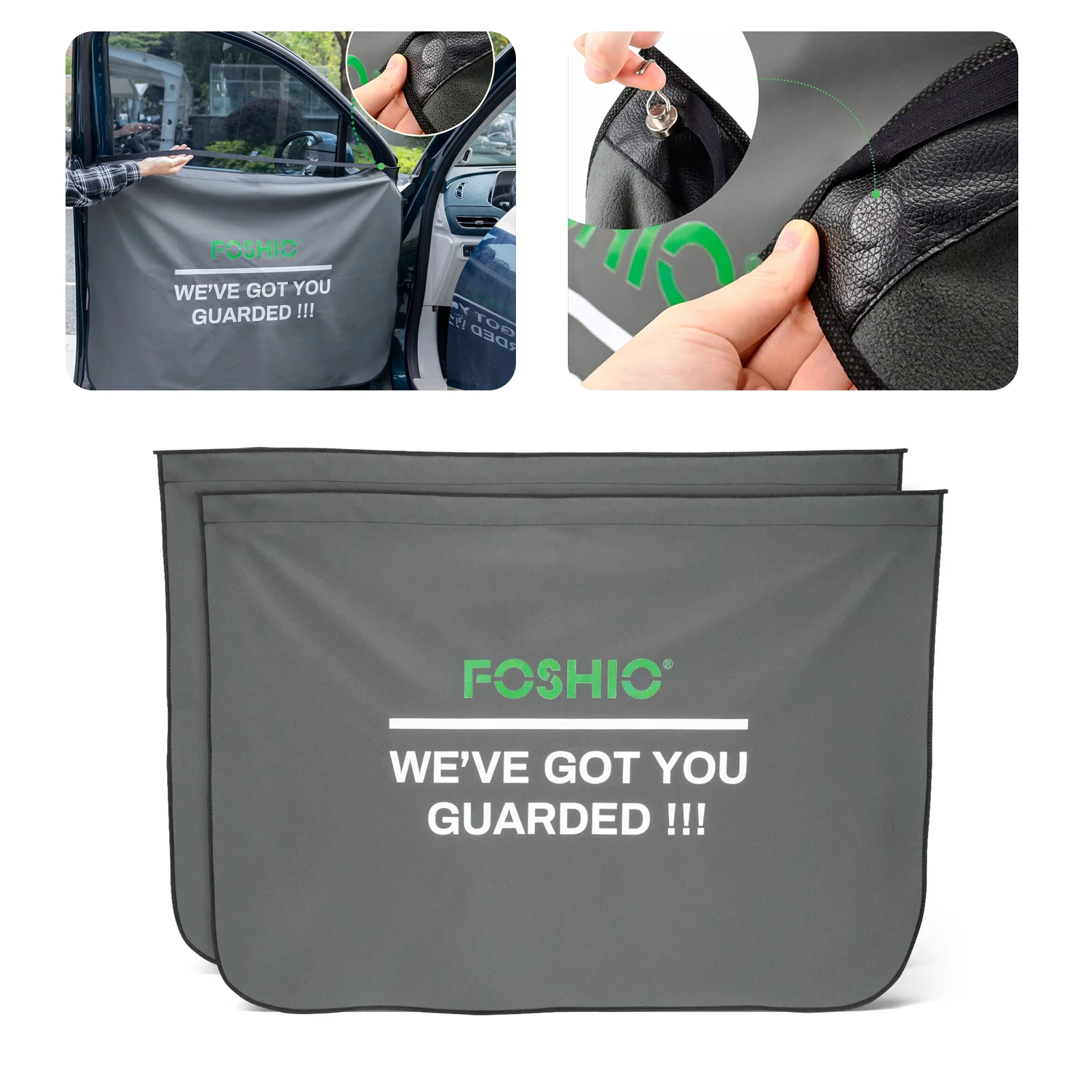 EHDIS Car Side Door Cleaning Magnetic Protective Cover Kit For One Door Cleaning Door Panel Dask Cover Tint Application