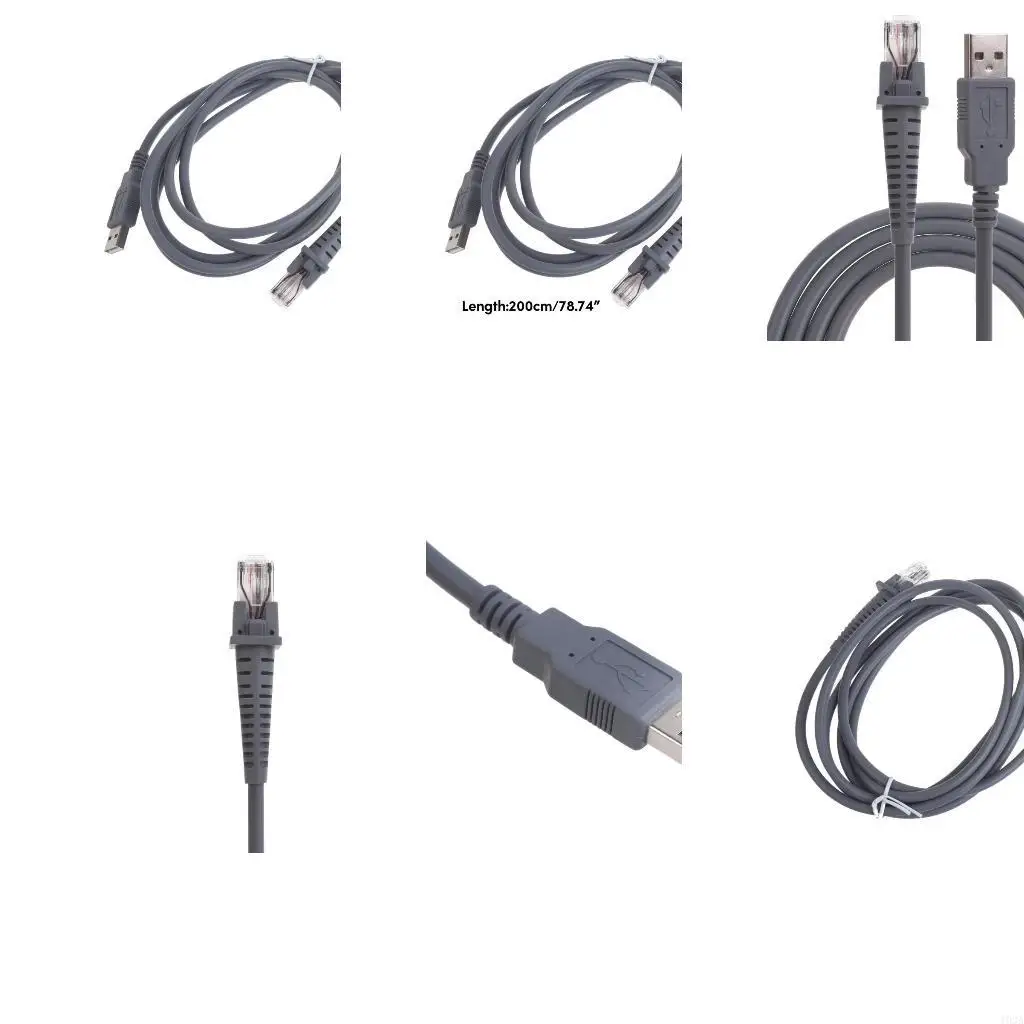 193A Durable Data Cable Convenient USB Cable 2M for QD2100 GBT4100 GD4130 Scanner