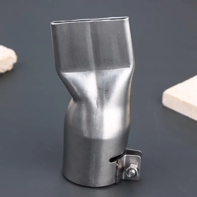 40MM Flat Nozzle Stainless Steel Hot Air Welding Nozzle For Supplies Accessories Convenient Installation Stable Performance