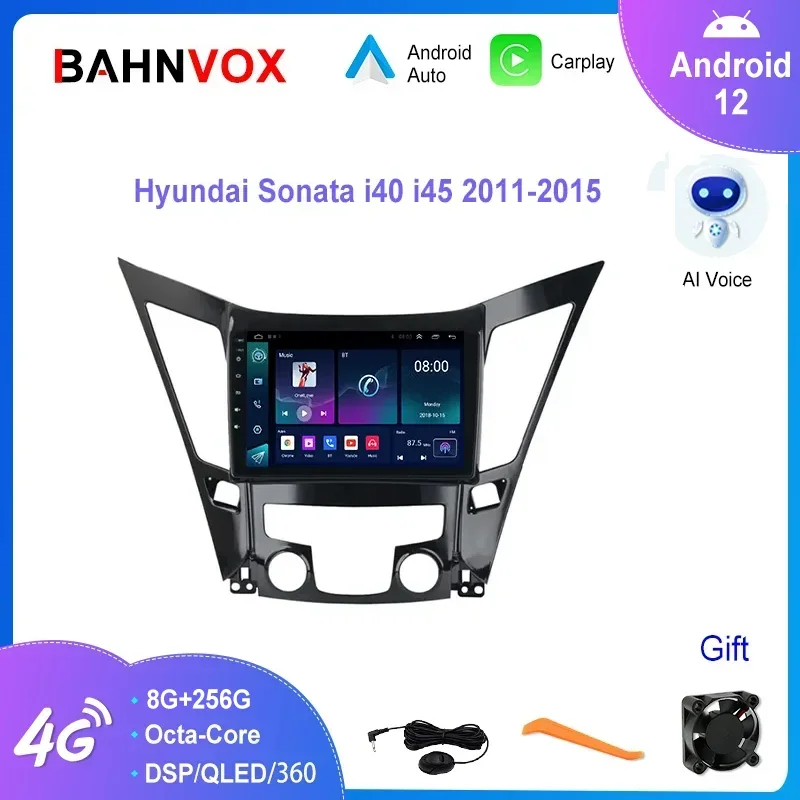 

9" Android 12.0 Car Radio for Hyundai Sonata i40 i45 2011-2015 GPS Navigation Multimedia Player Stereo Carplay 8+256G Head Unit