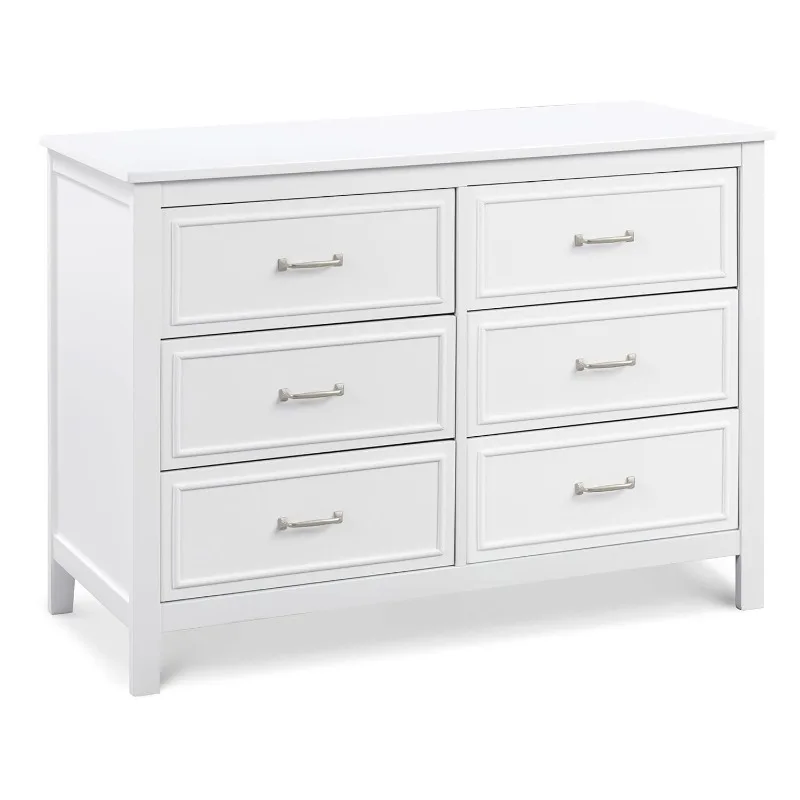 Charlie 6-Drawer Double Dresser in White