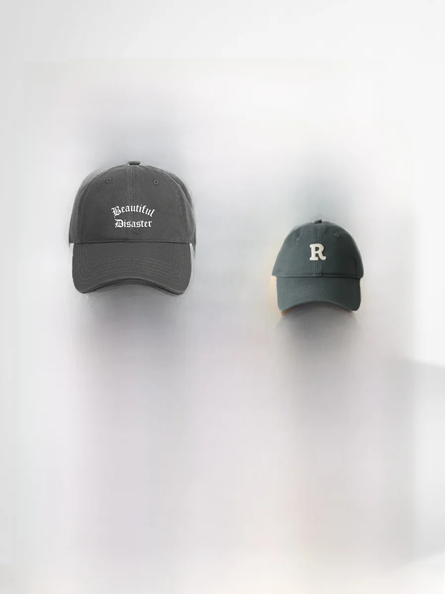 

Casual Cotton Baseball Cap ort Brim ex Dubill Hat round Top XS Bla for Teenage And Youth Travel All Seasons