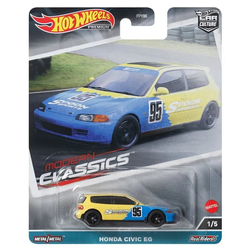 Hot Wheels Premium Car Culture 2023 Modern Classics Honda Civic EG Toyota Altezza Mazda MX-5 1/64 Diecast Car Toy Boy Gift FPY86