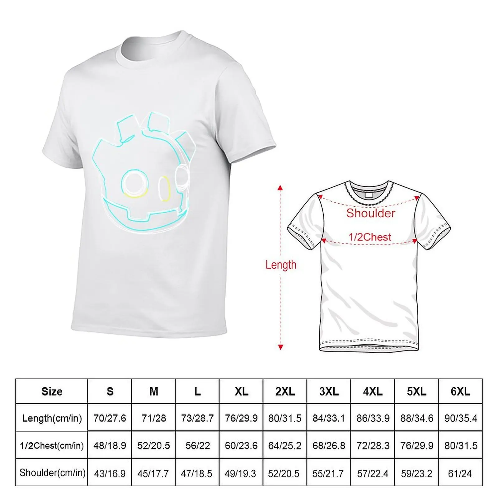Godot Engine Face T-Shirt t shirt men 100% cotton luxury brand t shirts for man pack cotton T-Shirt