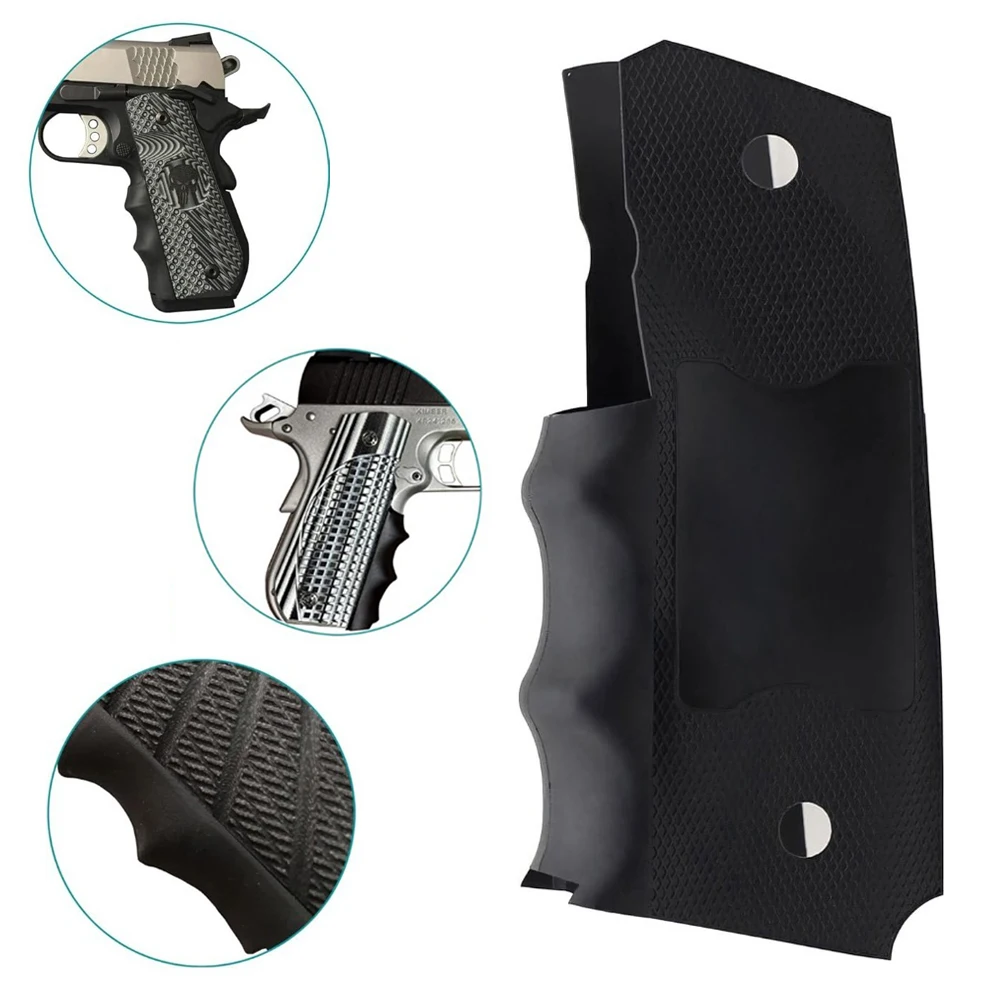 1911 Grips Rubber Grip Glove Sleeve for Colt Government Model 1911 and Equivalents PG1911-1 Hunting Accessories