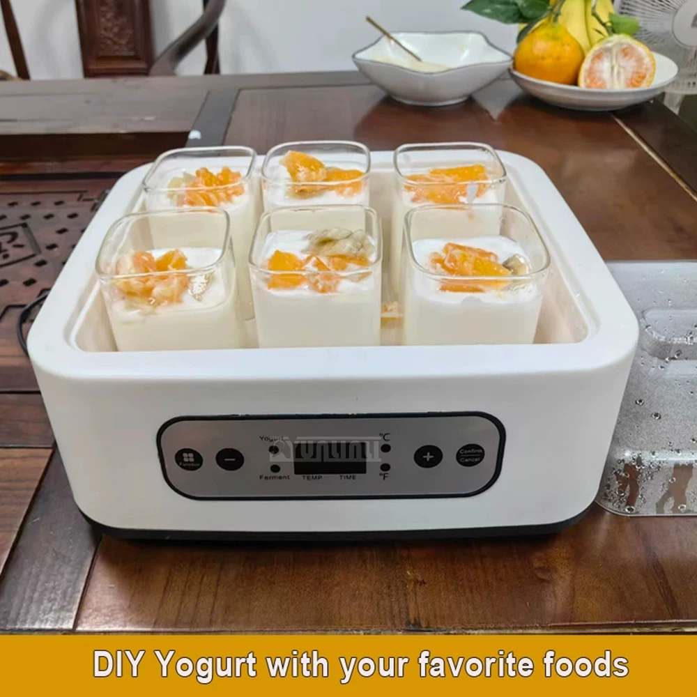 ماكينة صنع الزبادي بدرجة حرارة قابلة للتعديل 1.5 لتر للاستخدام المنزلي مع أجهزة المطبخ للتحكم في درجة الحرارة #5