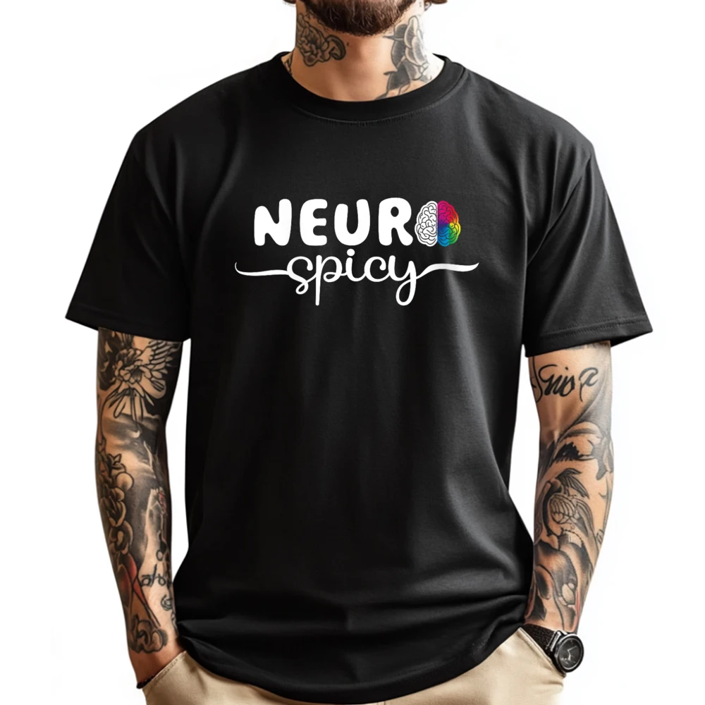 

Womens Neurodiversity Neurospicy Neuro Spicy Neurospicy Graphic Shirts T-Shirt Printing