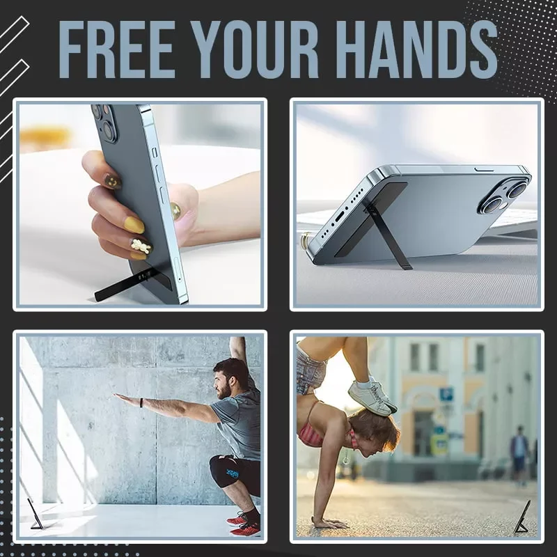 Ultra-Dunne Onzichtbare Terug Stok Mobiele Telefoon Ondersteuning Desktop Onzichtbare Creatieve Metalen Mini Plakken Vouwen Dropshipping