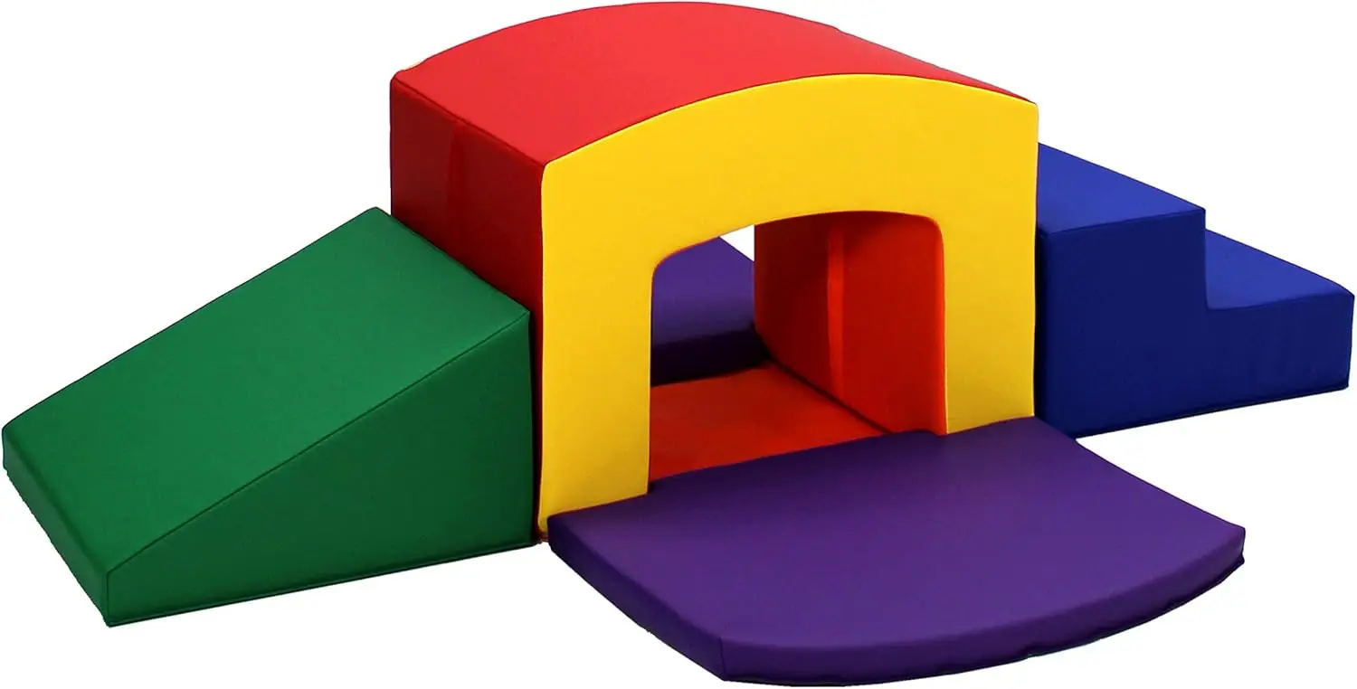 

SoftScape Playtime Grow-n-Learn Tunnel Climber Plus Pads for Toddlers and Kids (3-Piece) - Assorted