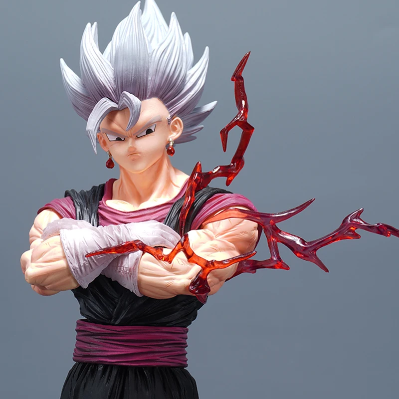 32cm 드래곤 볼 Vegetto 애니메이션 피겨 모델 팔 교체 Vegetto Super Saiyan 4 입상 동상 컬렉션 모델 장난감 선물
