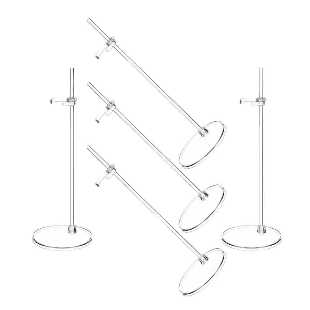 5-delige transparante standaard actiefiguur displaybasis modelhouder marionet ondersteuning organisator beugel plastic rek