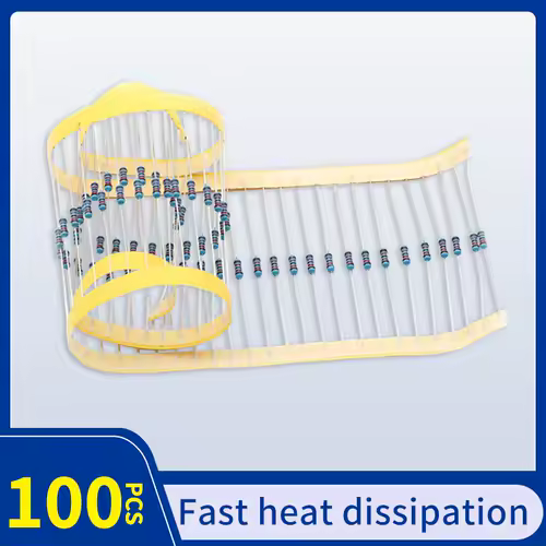 100pcs 1/4W Resistance 0.1R~2.2M 1% Metal Film Resistor Series 0.25W 1R 10R 47R 100R 220R 470R 1K 2.2K 10K 22K 100K 220K 1M ohm - Image 2