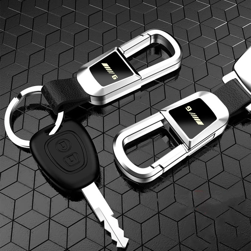 car keychain Alloy Key chain leather key ring for Mercedes Benz AMG A B C E S G R ML