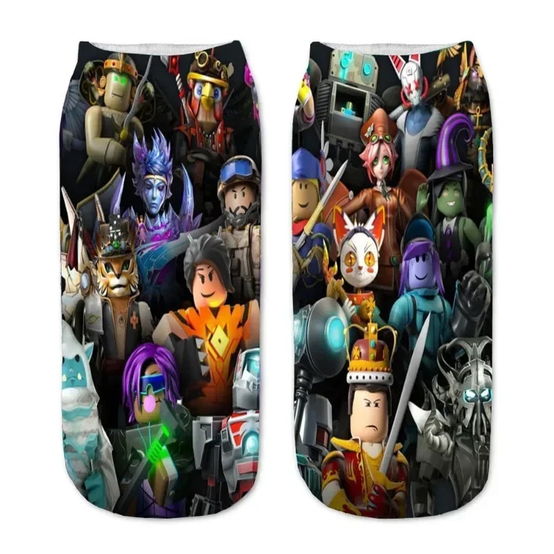 

Roblox Game Colorful Cartoon Anime Printed Shallow Socks for Students Creative Fashion Gift for Birthday