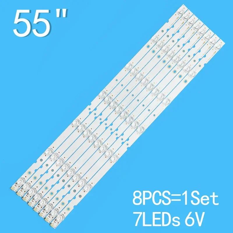 LED backlight 55D8-3030F2 YHE-4C-LB5507-YH10J 1-8X7-LX20190404 for LVU550NEBL 55S525 55D8