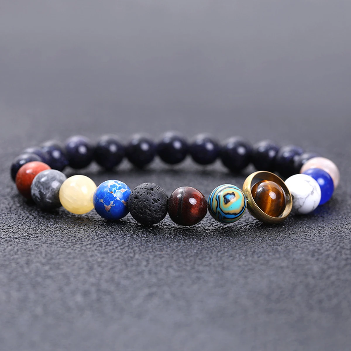 1 Pcs Hot Selling Cosmic Solar System Bracelet Eight Planets Couple Friend Sky Bracelet Jewelry Handmade Accessories Gifts