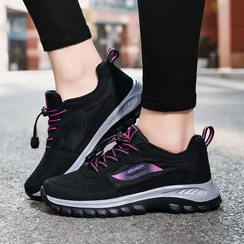 Mocasines de secado rápido para mujer al aire libre, zapatillas de deporte, zapatos altos, botas negras, Badkets deportivos, interesante tipo Twnis móvil
