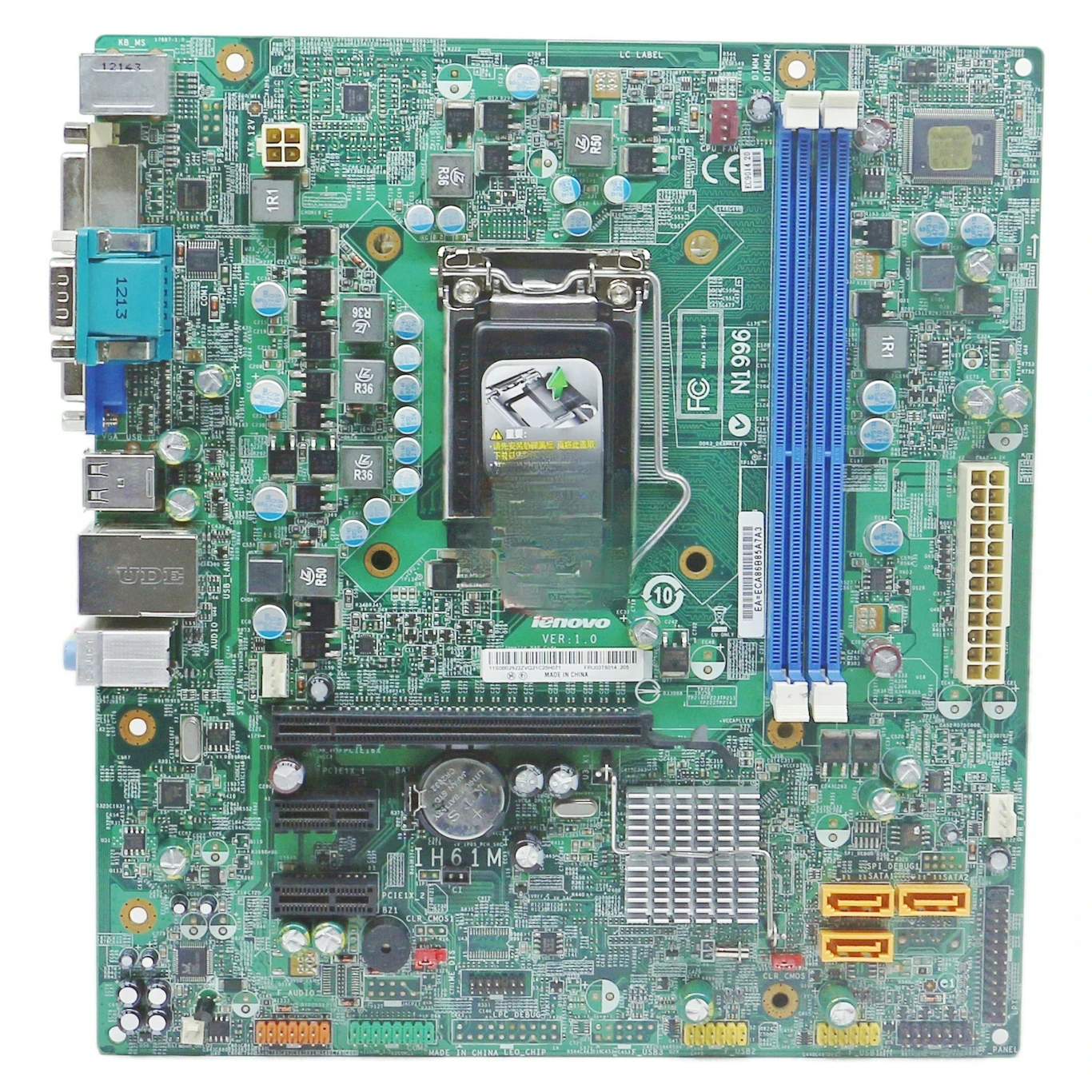 For Lenovo ThinkCentre M71e Main Board IH61M 03T6014 DDR3 1155 Pins