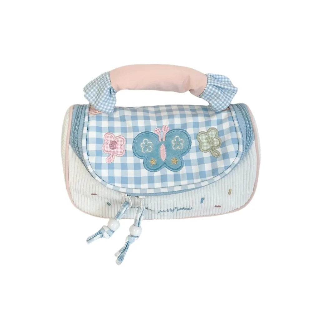 Puppy Dog Cartoon Stationery Bag Cake Butterfly Large Capacity Korean Style Pencil Case Desktop Storage Ins Style