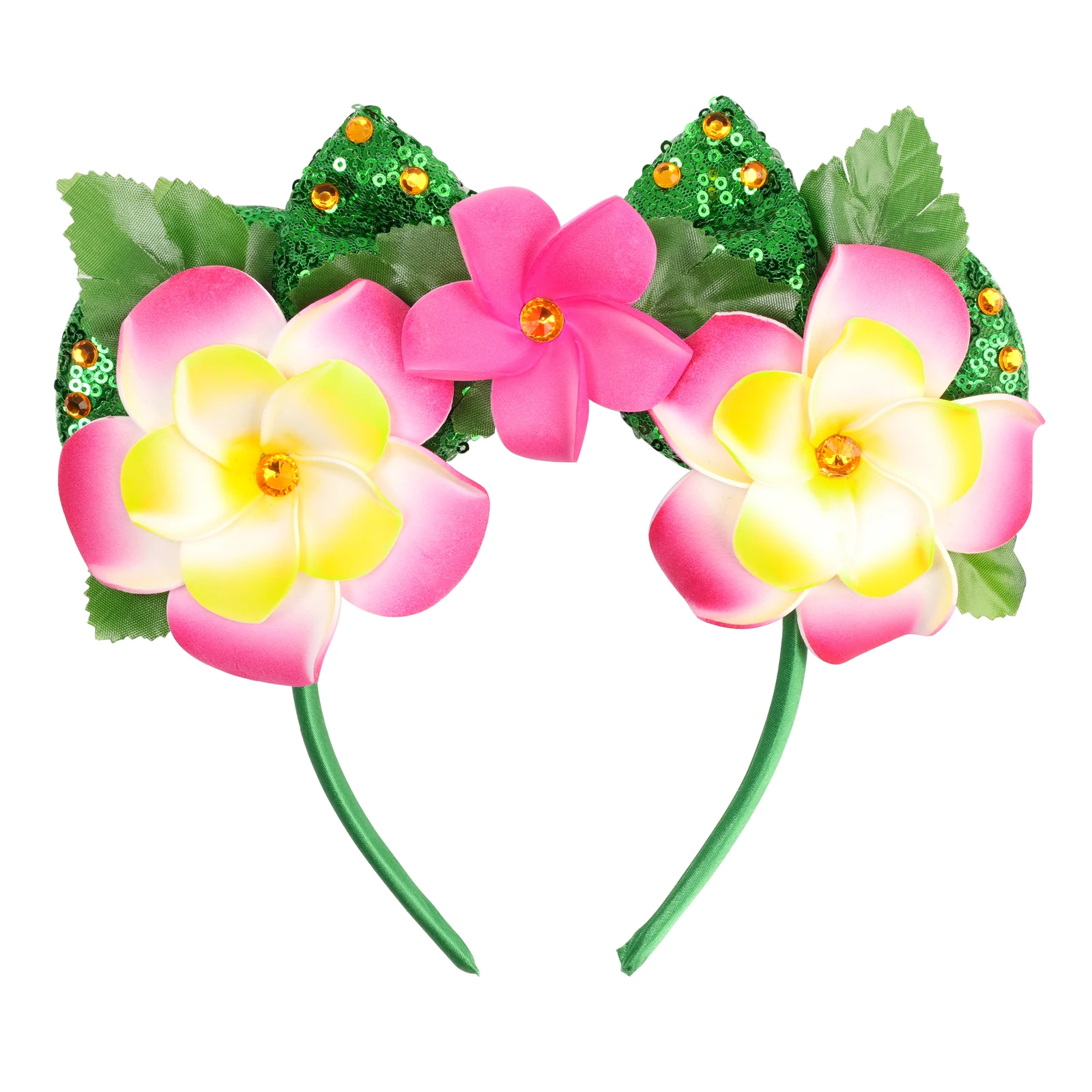 Disney Moana Ear Headband For Adults Mickey Mouse Headbands Women Fishhook Bows Hair Accessories Girls Kids Hairbands Party Gift