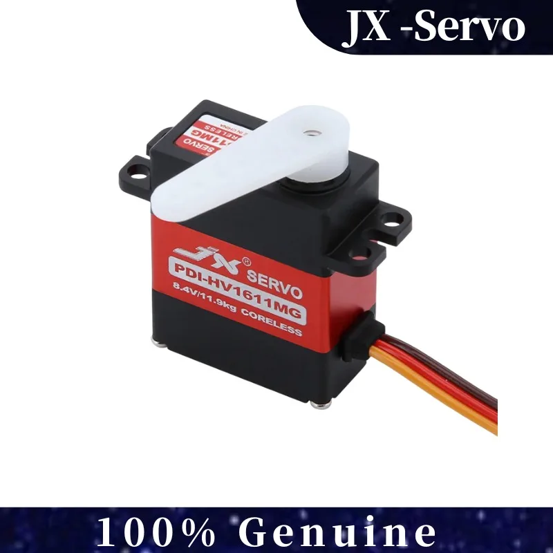 

JX PDI-HV1611MG Цифровой сервопривод 11 кг с высоким крутящим моментом, микроразмер, металлическая шестерня, без сердечника, 8,4 В HV 0,07 с для 1/10 RC Гусеничный автомобиль, грузовик, лодка