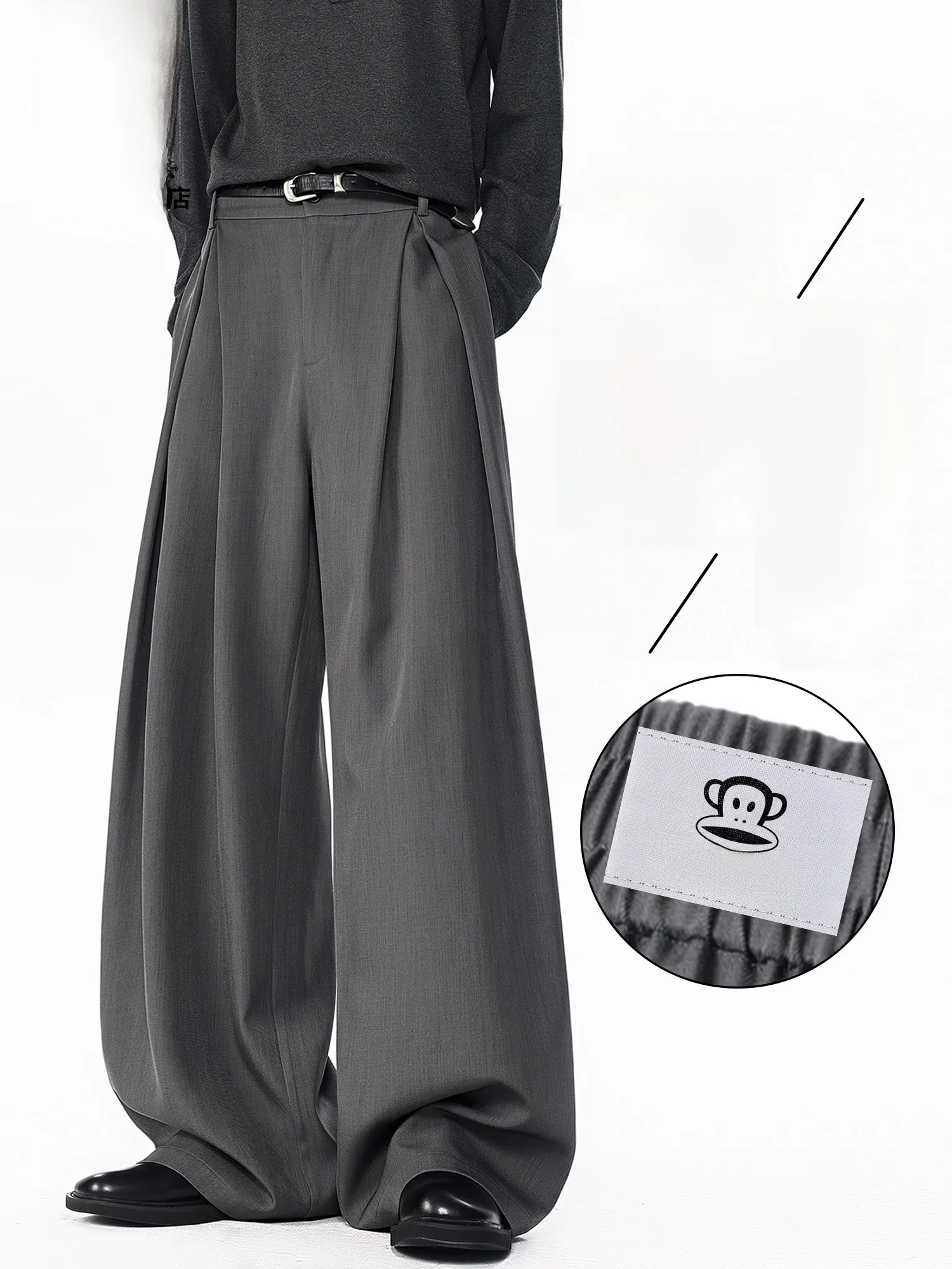 

Мужские повседневные брюки Paul Frank свободного кроя в американском стиле, весенняя новинка, широкие прямые штанины, из полиэстера, не мнущиеся