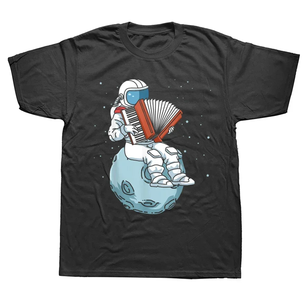 Funny Accordion Music Gift T Shirts Graphic Streetwear Short Sleeve Birthday Summer Style T-shirt Mens Clothing
