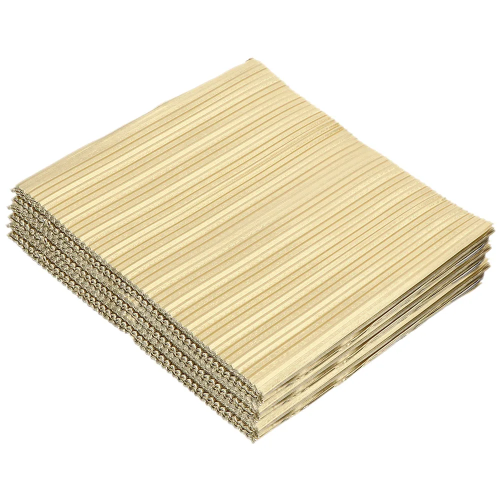 200 Uds. Envoltorios de dulces de Chocolate, barra de papel de aluminio para vacaciones, revestimientos para galletas, piruleta cuadrada de turrón dorada