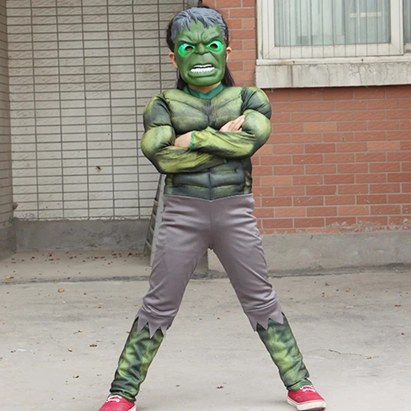 بدلة أفنجرز للأطفال كابتن أمريكا الرجل الحديدي هالك سبايدر مان بلاك بانثر ثور ملابس تنكرية للهالوين