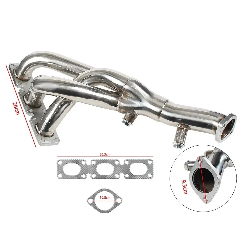 The modified stainless steel exhaust pipe of the first exhaust system is suitable for BMW E46 325i Russian explosive auto parts.