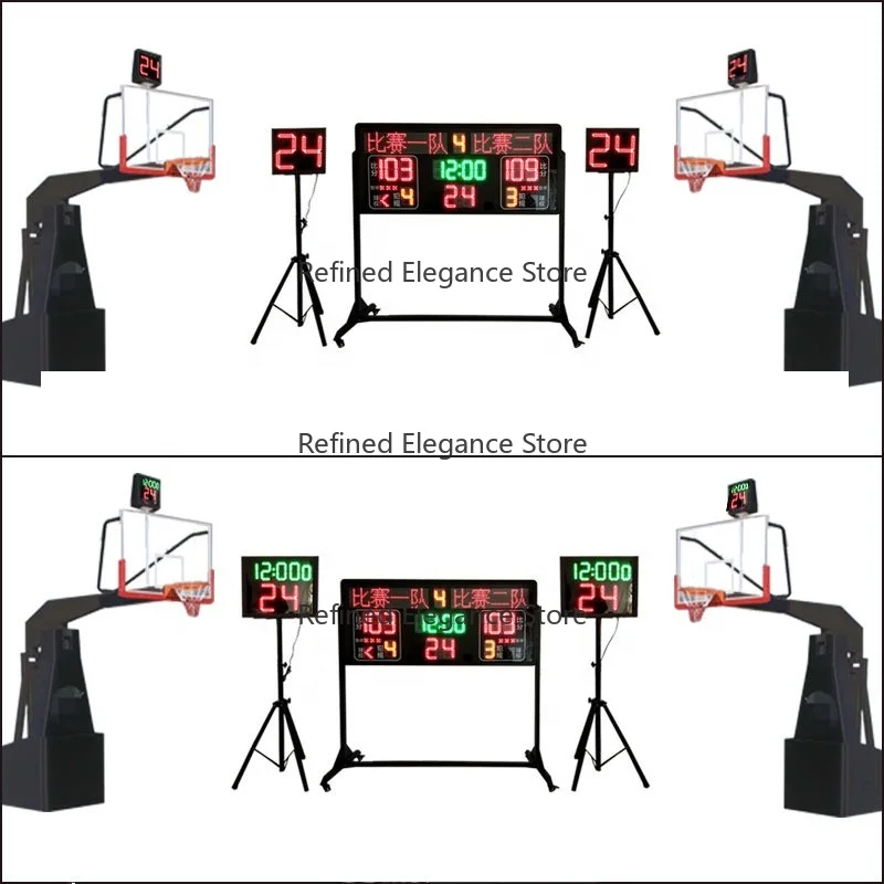 Portable LED Digital Basketball Score Board Basketball Wall Shot Clock 24 Second Wireless Basketball Scoreboard