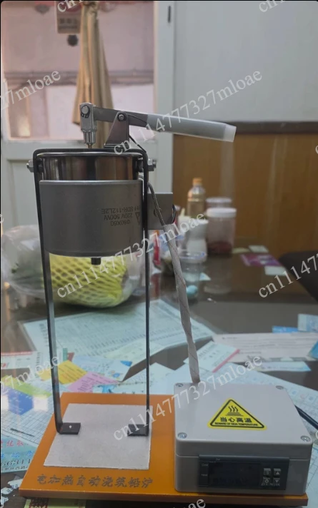 Automatic feeder for bait settling dies and tin castings - Lever 220V Lead Melting Furnace