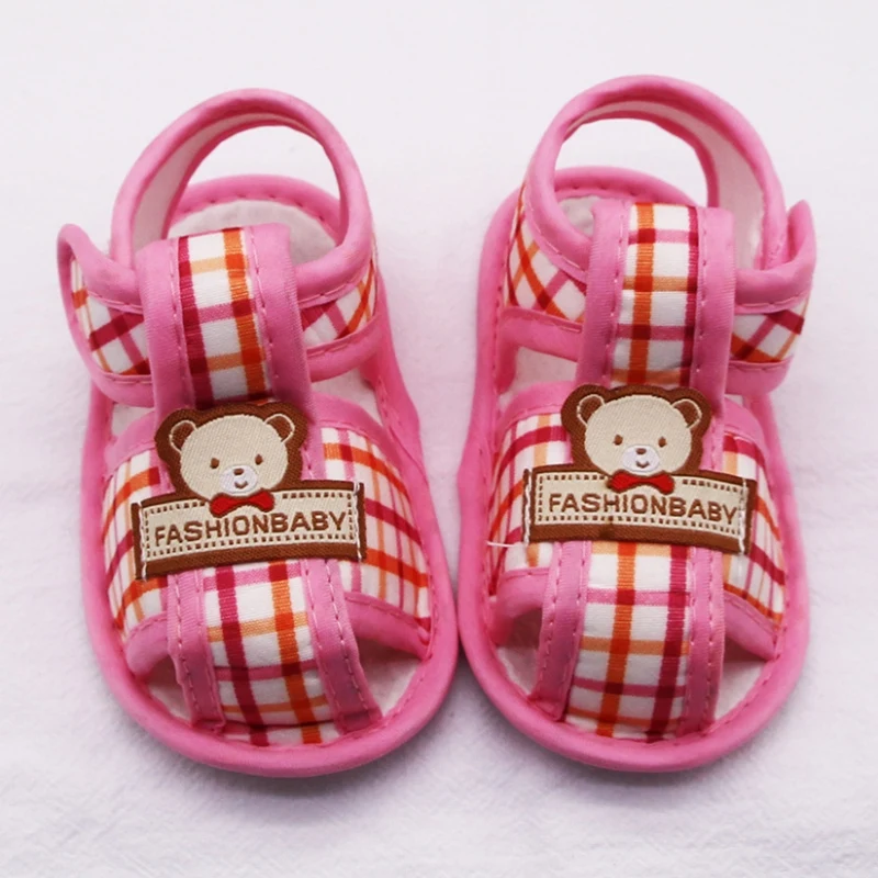 

Summer Sandals For Boys Girls Cotton Walking Shoes First Walkers Infant Newborn Toddler Soft Sole Non-Slip Shoes 0-18Months