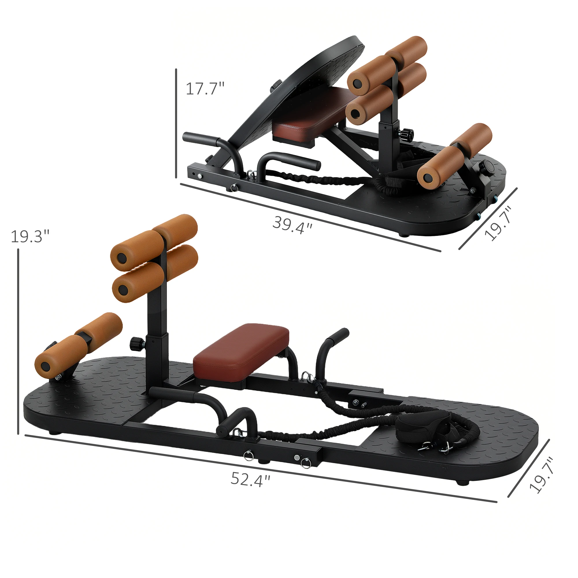 Machine à Squats Pliable avec  - Home Gym Hip Thrust Machine avis et prix
