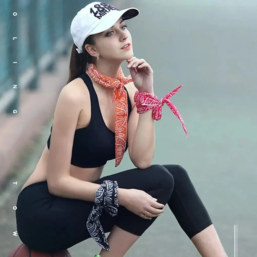 Durable Physical Cooling Cooling Scarf Sun Protection Wristband Neck Wrap Headscarf Women Men