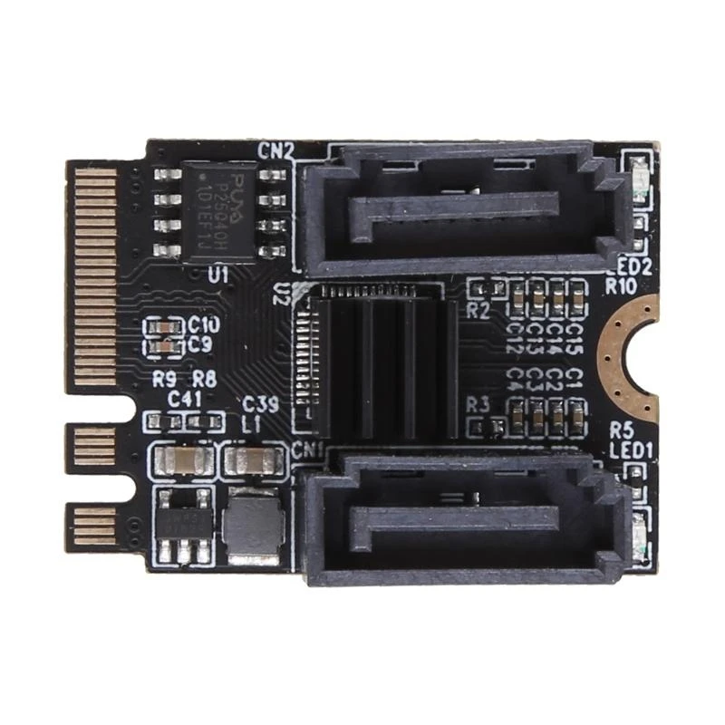 for M.2 A for Key + E for Key to SATA3 Controller Card Computer Internal Adapter
