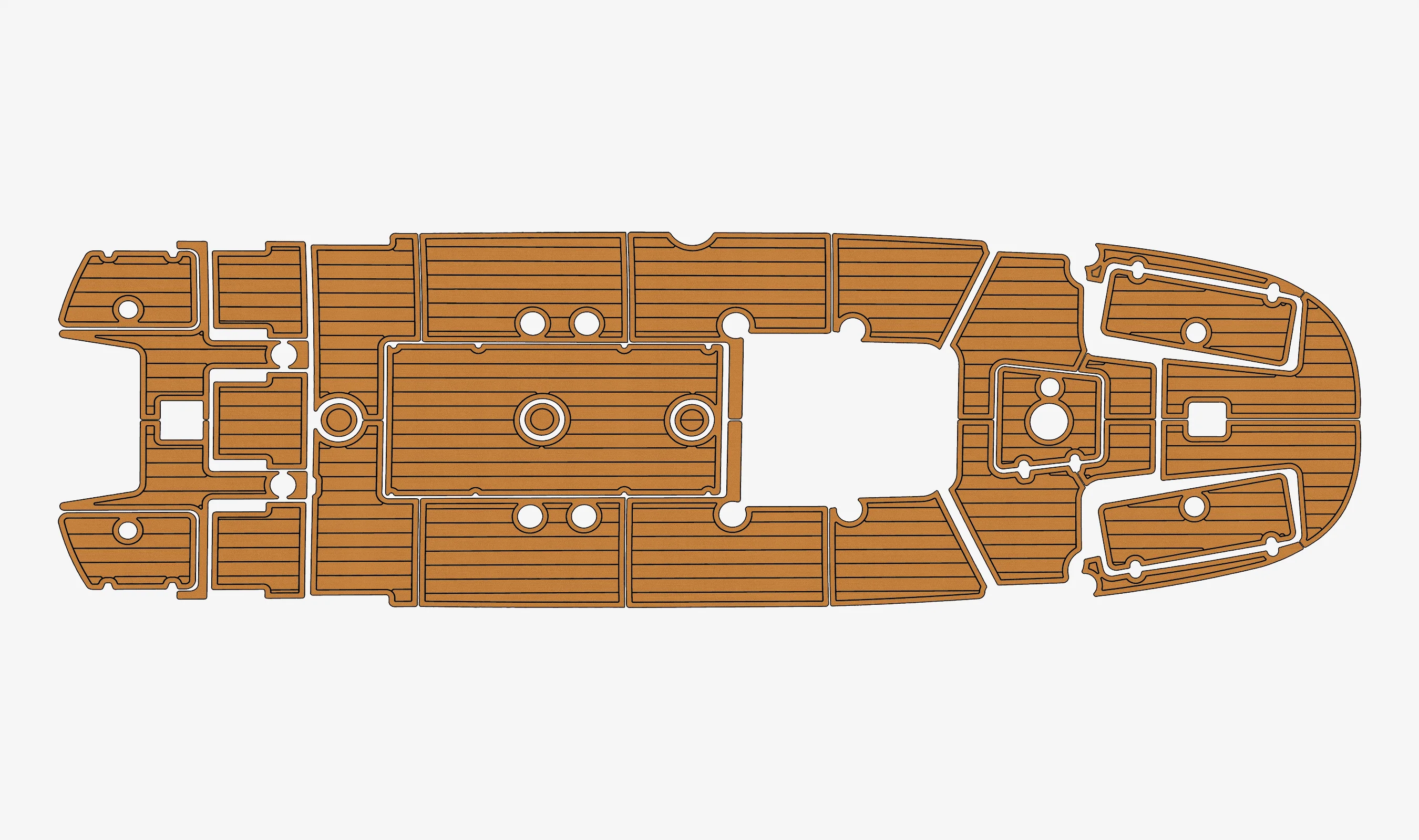 

Нескользящий морской самоклеящийся коврик из искусственного тикового дерева из ЭВА, 6 мм, коврик для яхты, 2018-2020, Carolina Skiff 24 Ultra Elite Decking, простая установка