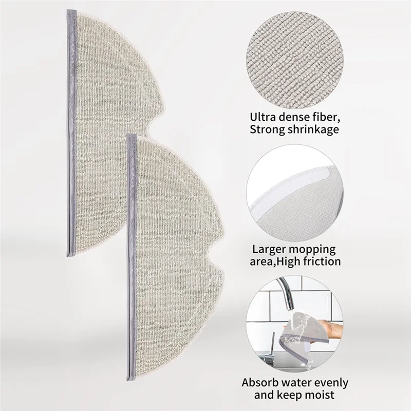 -A43I فرش جانبية رئيسية مرشحات HEPA ممسحة قماش لشاومي Roborock S5 Max S6 Pure S6 Maxv قطع غيار المكنسة الكهربائية