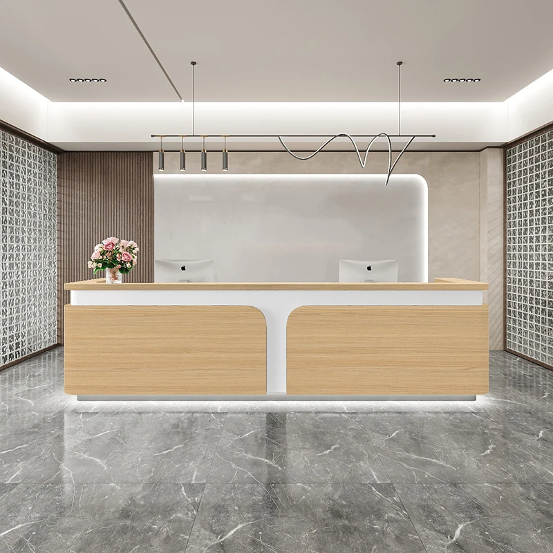 Bar Furniture Front Desk Reception Counter Clothes Minimalist Executive Office Home Professional Church Theke Rezeption Simple