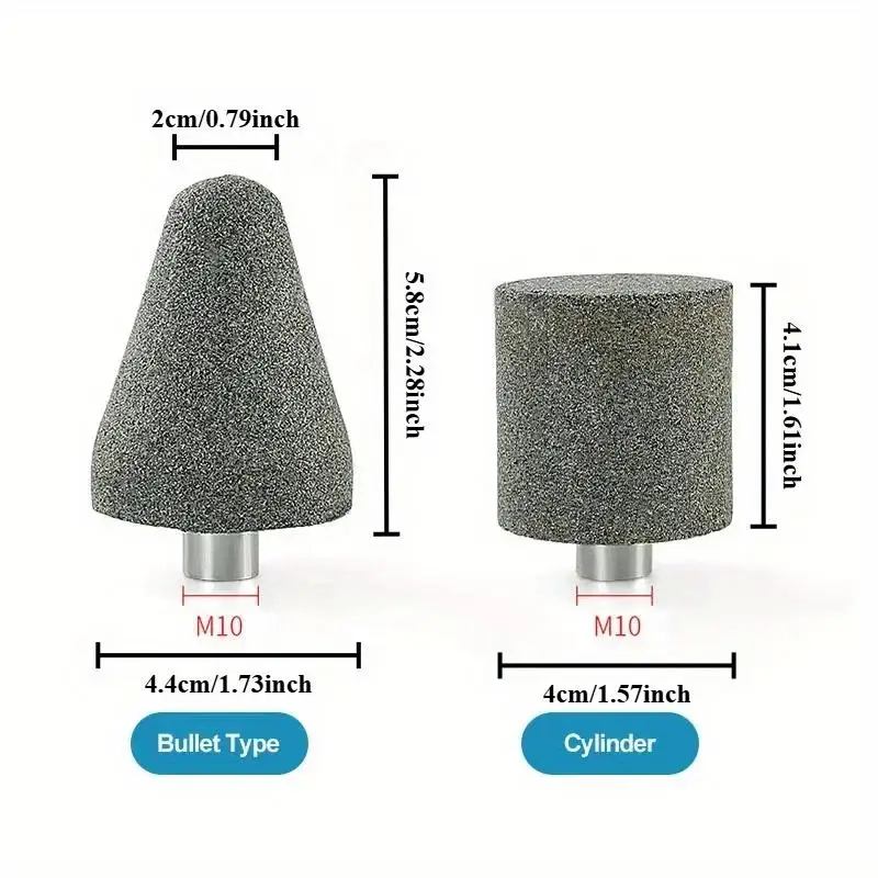1pcs Small Grinding Wheel Granite Pebbles Stone Carving Polishing Conical Cylindrical Grinding Head for 100 Angle Grinder