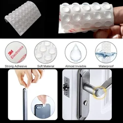 Self-Adhesive Door Stopper silicone handle protectors rubber damper buffer cabinet Bumpers Silencer Furniture Anti-collision Pad