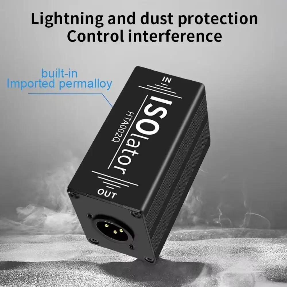 

Устраняет токовый шум XLR аудиоизолятор 1-канальный многоцелевой фильтр шумоподавления 6,35 Профессиональный аудио контур заземления