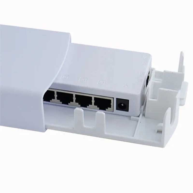 

Водонепроницаемый 4-портовый адаптер-удлинитель Poe RJ45, сильный усилитель сигнала для внутреннего и наружного использования, идеально подходит для сада, гаража, кемпинга-