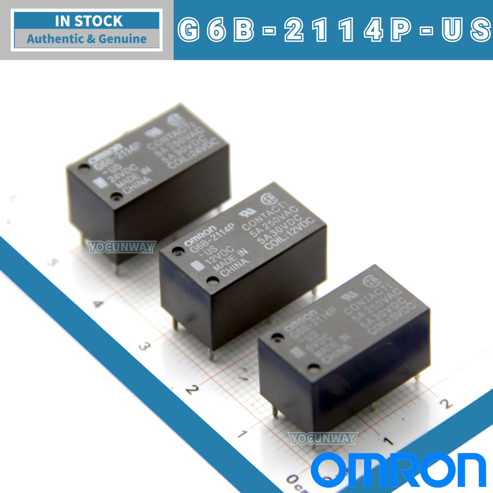 New Authentic Original Japan OMRON PCB Power Relay G6B-1114P 1174P 2214 2114P 2014-US 5 12VDC 24VDC FD P6B 4 PIN 6PIN 5A 8A