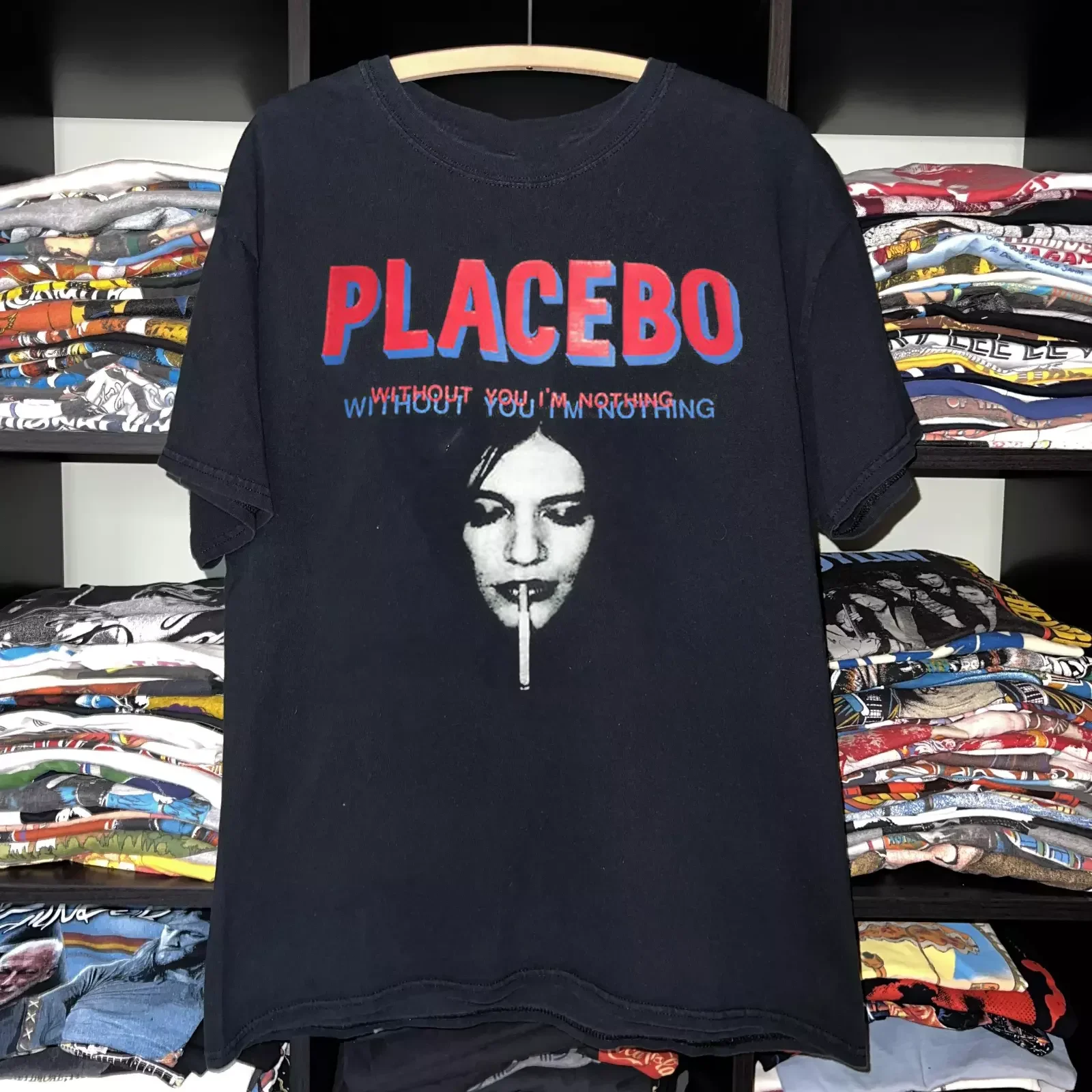 Placebo band Without You I Am Nothing Black T Shirt Full Size S-5XL