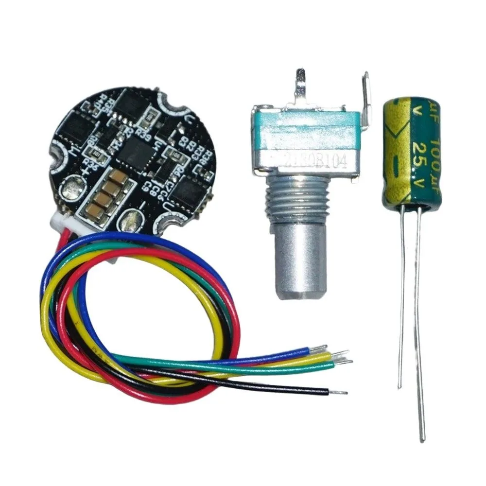 6.6‑12V No Hall 3‑Phase Brushless Motor High Speed Driver Board 5A Continuous 8A Peak Motor Driver for 28mm Ducted Fan Motor