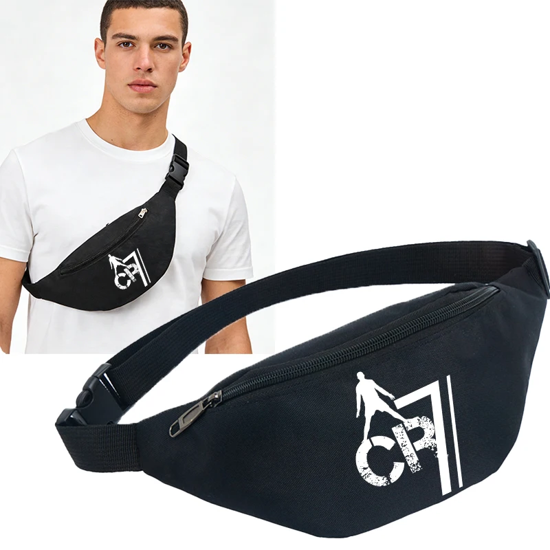 

Football Star Ronaldos Bag Chest Pack Women Men Korean Version Crossbody Bag Outdoor Sports Casual Sling Backpack Birthday Gift