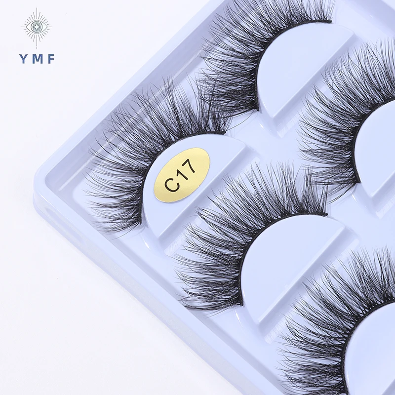 2023 New 5 Pairs Fluffy Eyelashes Thick  Lashes False Eyelashes Dramatic Wispy Flared Eyelash Makeup Eyelash Extension