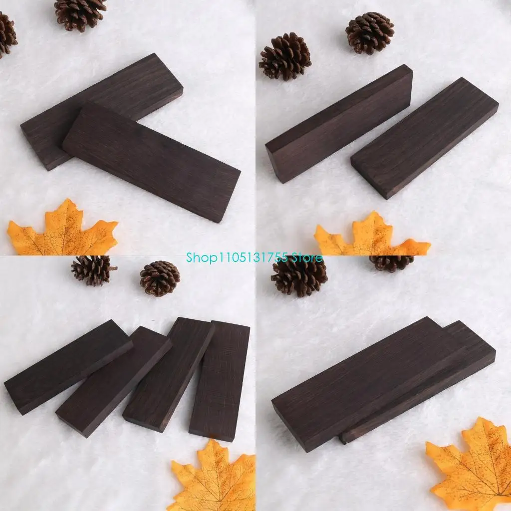 

K0EF 2/4 шт. черный блок из черного дерева для музыкальных инструментов DIY пустые инструменты для рукоделия