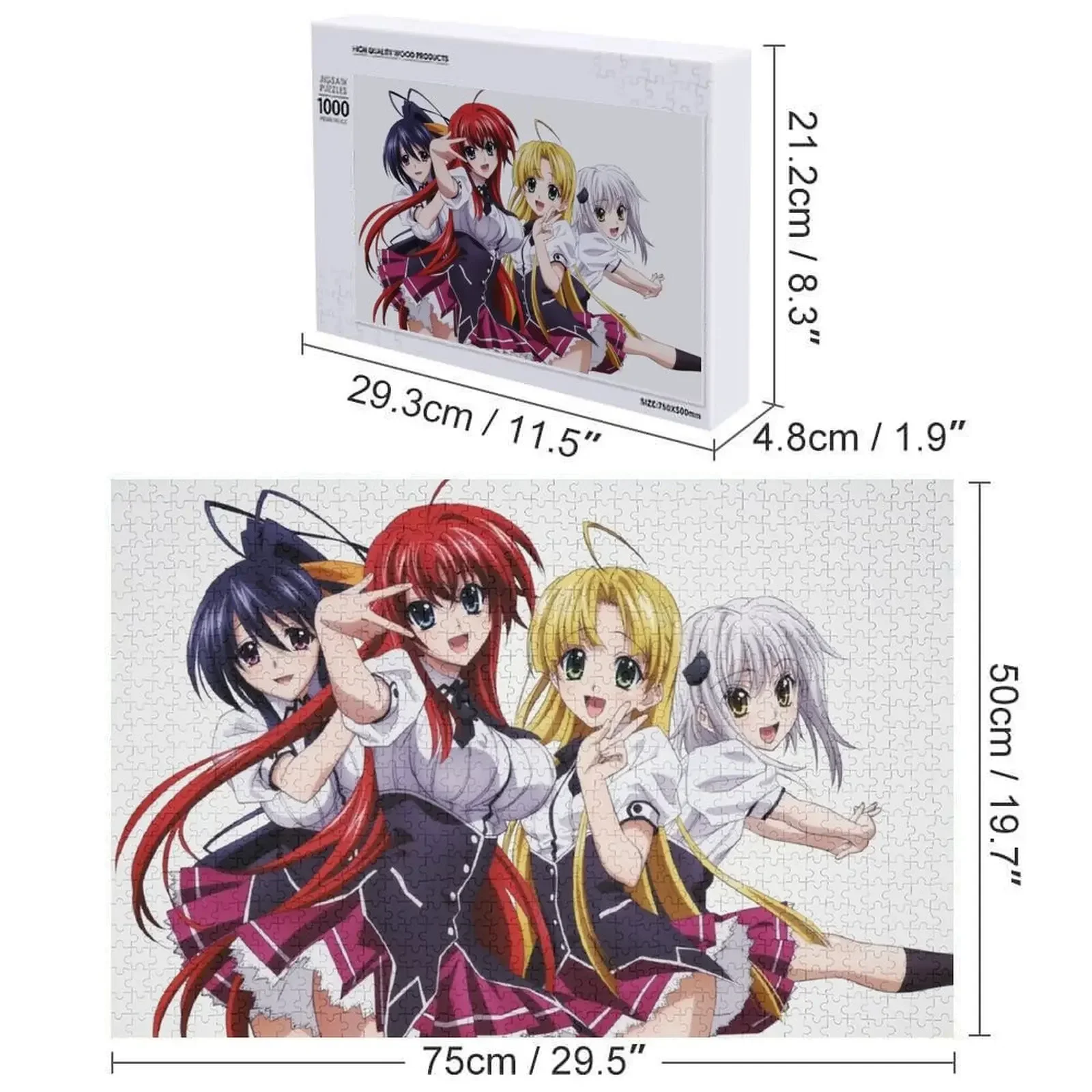 akeno high school dxd 1#310822 Jigsaw Puzzle Customizable Child Gift Animal Puzzle